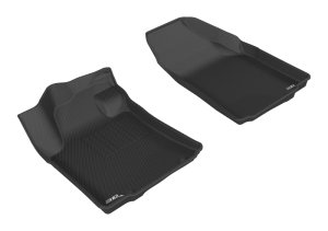 Nissan Maxima Floor Mats - Front - 3D MAXpider - Kagu - Black - `16-`19 Nissan Maxima Floor Mats - Front - 3D MAXpider - Kagu - Black - `16-`19